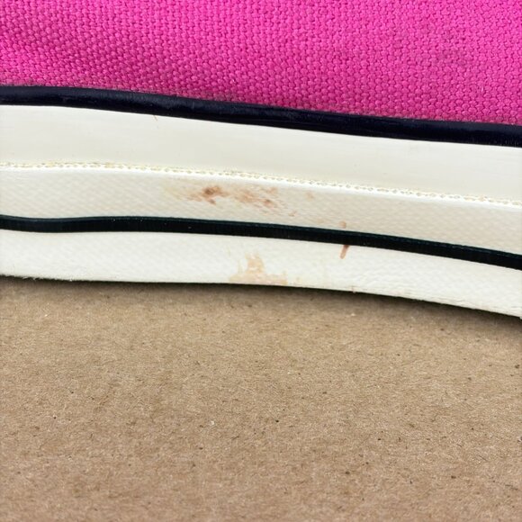 Converse Chuck 70 High Top Canvas Sneakers Womens 10 Pink White Lace Up - Picture 6 of 12